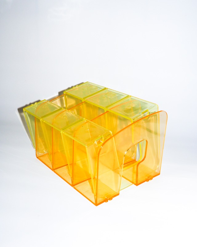kokuyo Orange & Yellow-Green File Stand