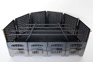 ロダン焚火台対応　炭床“ブラックエール”／ミカヅキロストル＆スタンド“Cour ＆ aid”　セット