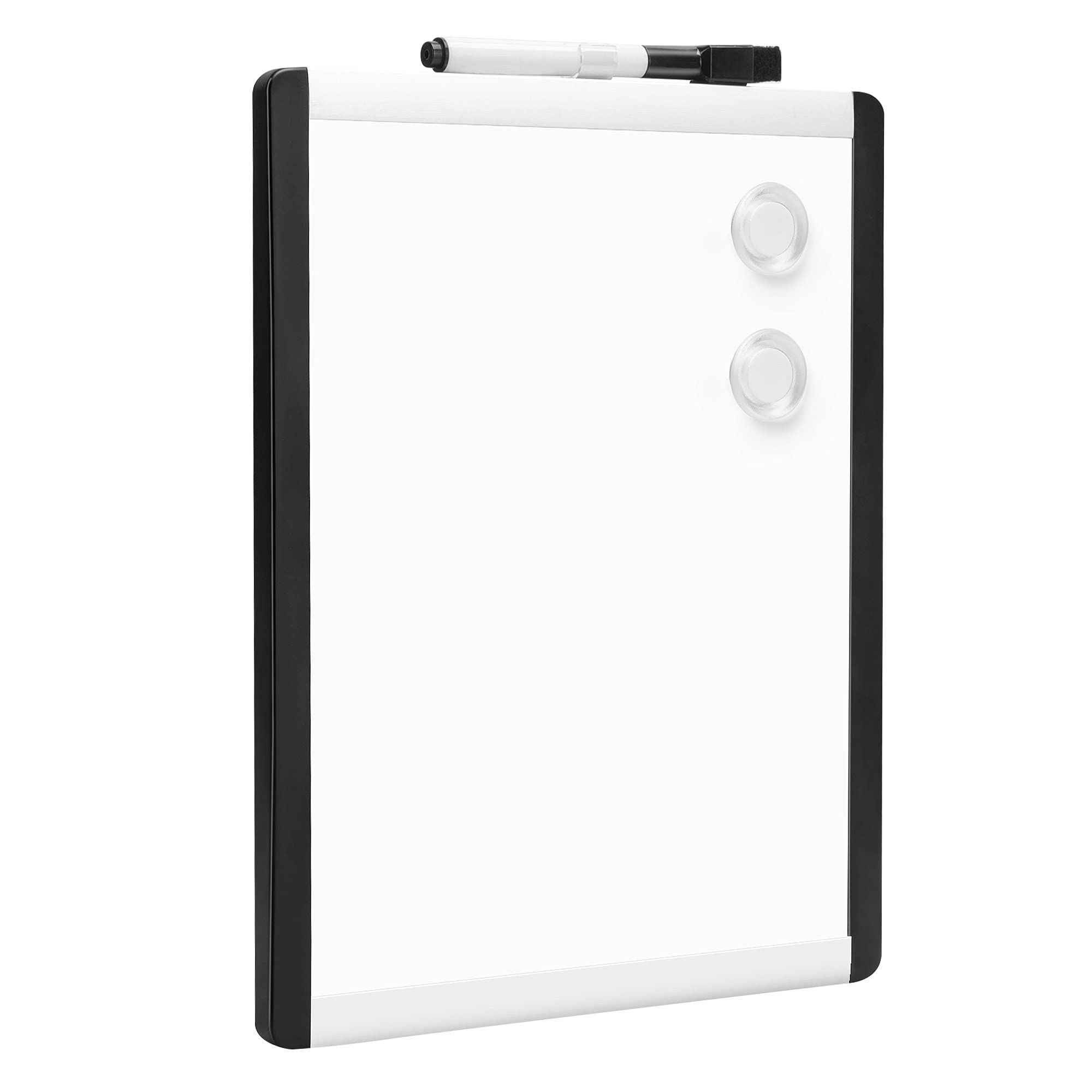【特価処分】ベーシック ホワイトボード マグネット式 ドライイレーズボード プラスチック/アルミニウムフレーム 21.6cm x 27.9cm ホワイト