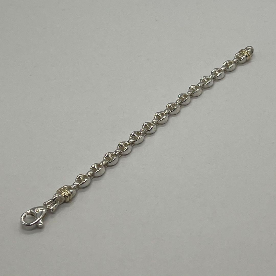 希少】ティファニー TIFFANY アンカーチェーン ブレスレット コンビ