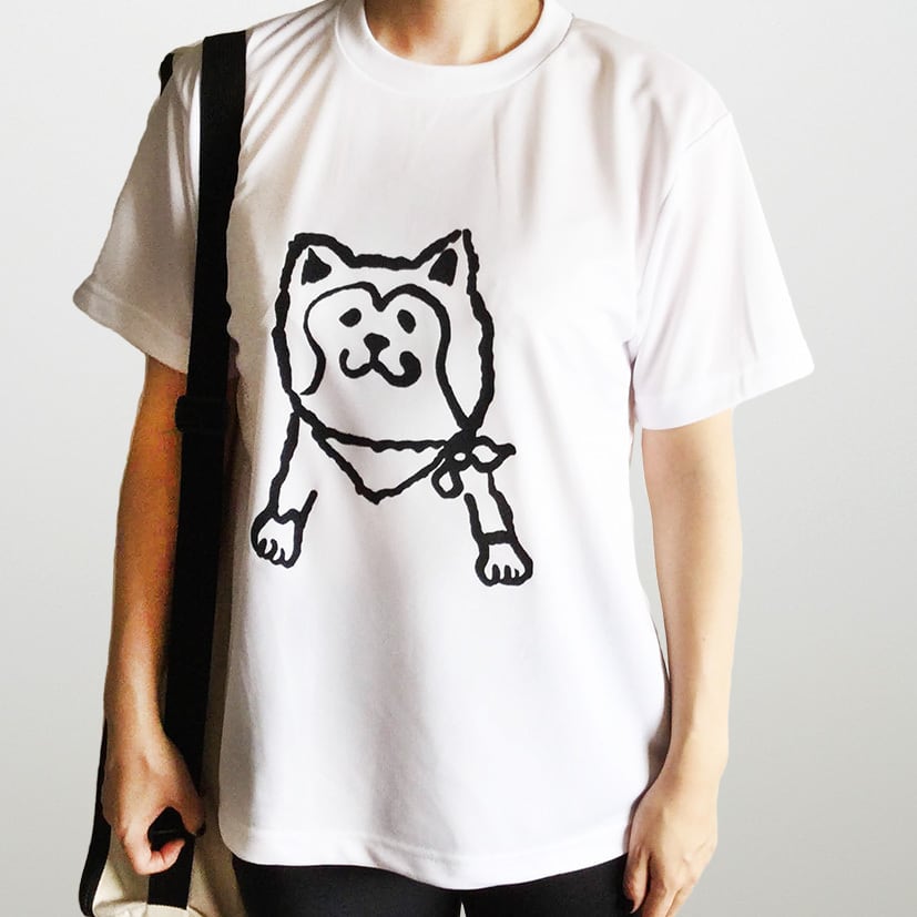 秋田犬のリラックスドライTシャツ | OJIZAKKA
