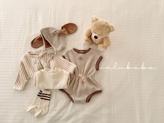 [即納6ｍ]《valubebe》Croffle Color Blocking Suit 6