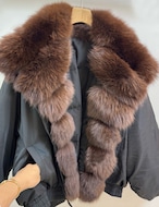 【25aw】Goose-Down 100%& Faux Fur Jacket_2colors