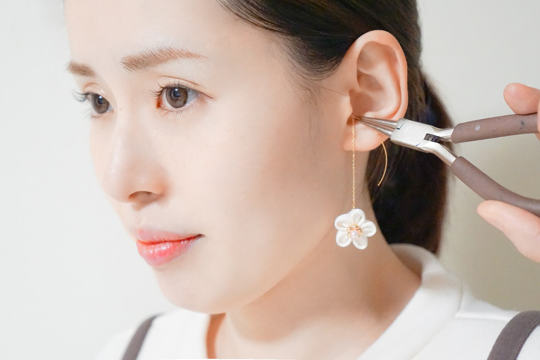 つまみ細工ピアスNO.15 | 金澤こまち -accessories-