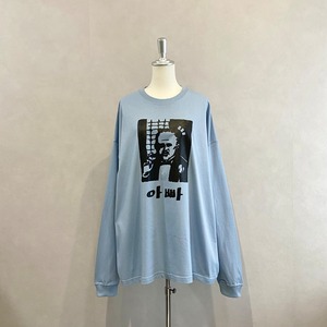 「お父ちゃん」ビッグシルエットロングスリーブTシャツ【Yuki Horimoto】