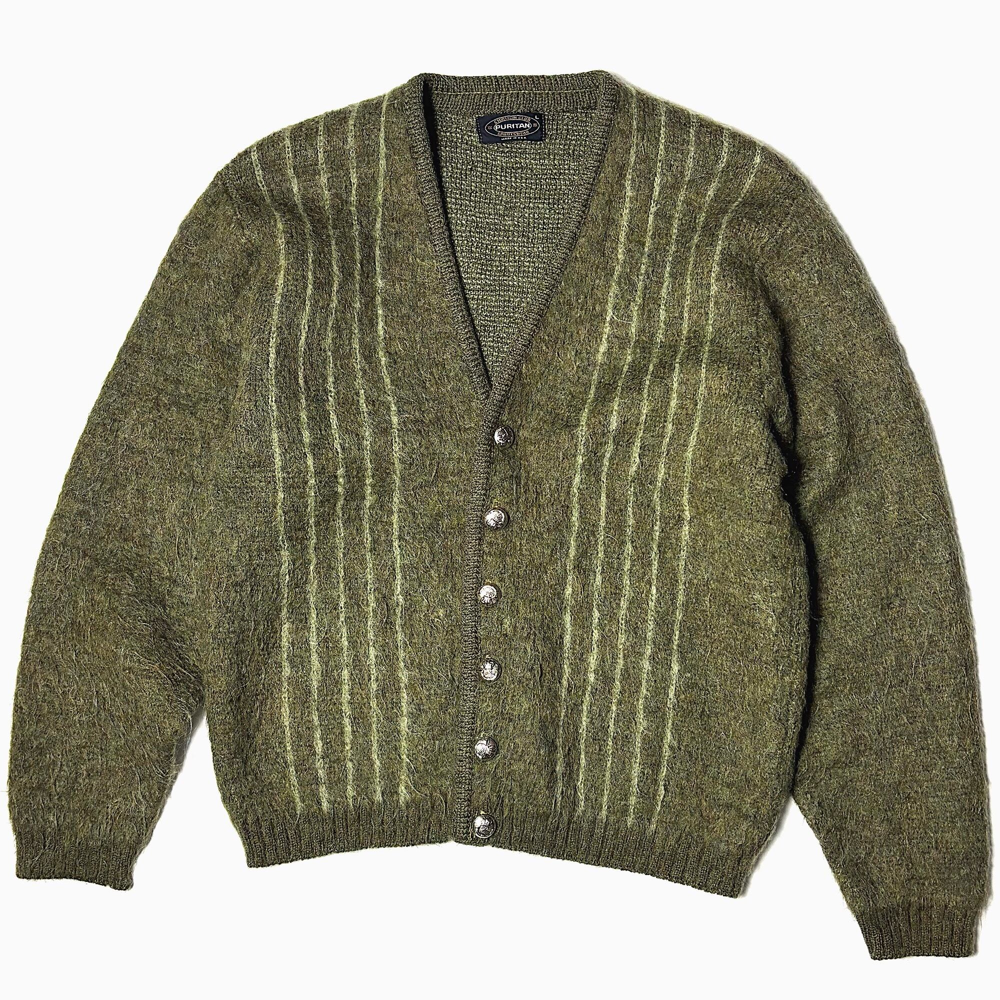 Vintage 60's【SHAGGY MAN】Mohair Cardigan | Antler