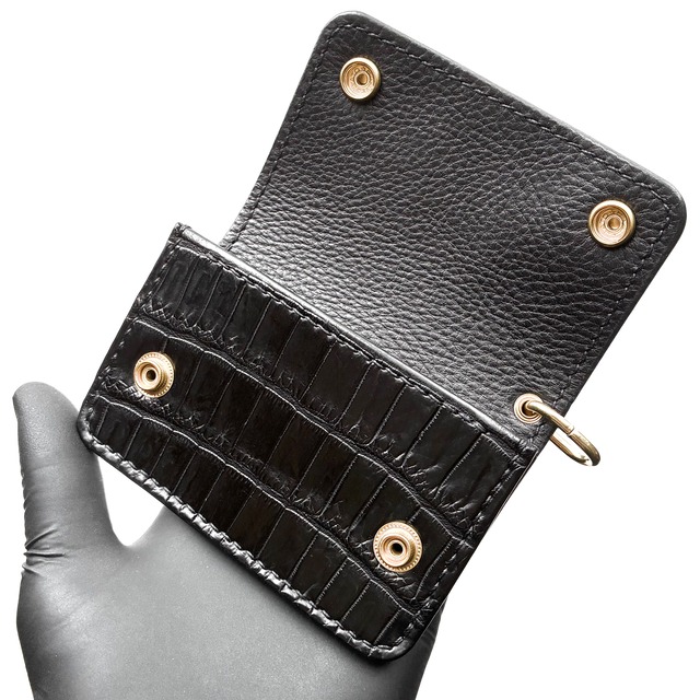 mini Trucker Wallet (Nebraska×Porosus)