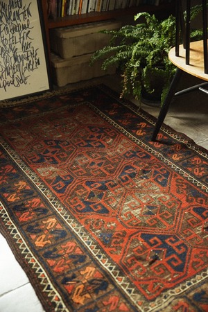 478-Semi Antique Baluch rug