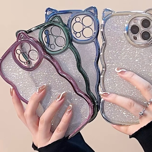 ネコ耳iPhoneケース  A048