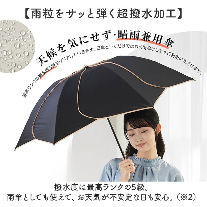 KIZAWA 日傘 UVカット 100 遮光 通販 花びら傘 折りたたみ日傘