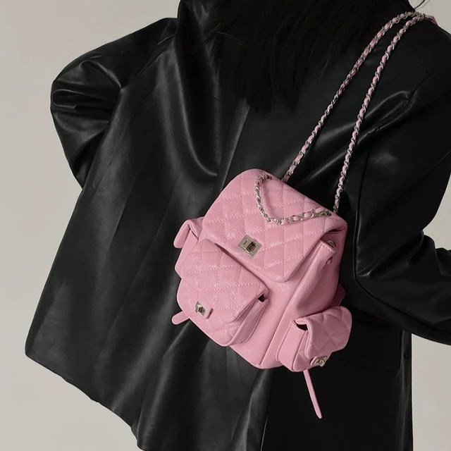 全4色/Quilting chain backpack　M1987