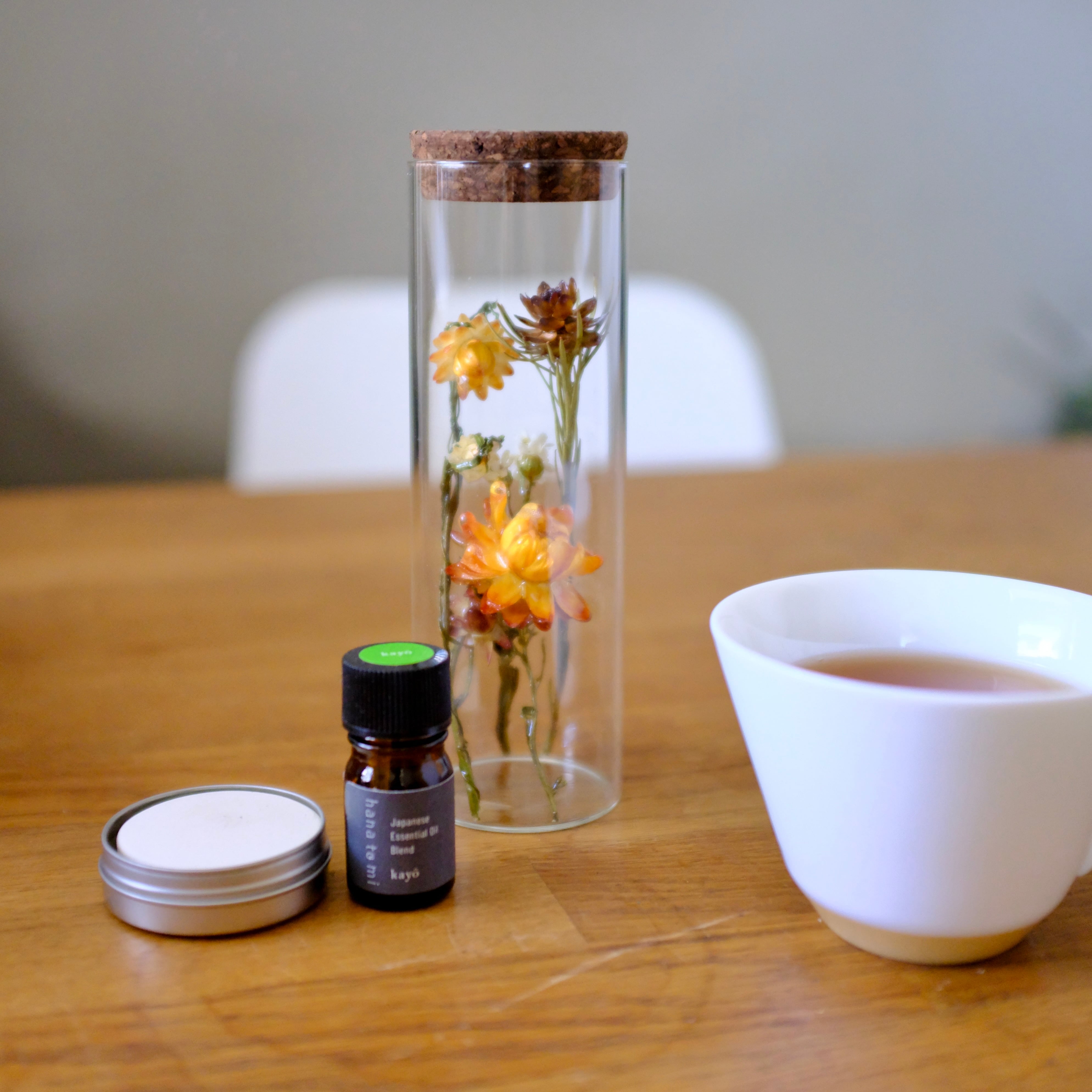 tsuyabana dried flower Cylinder ギフトセット イエロー・オレンジ系