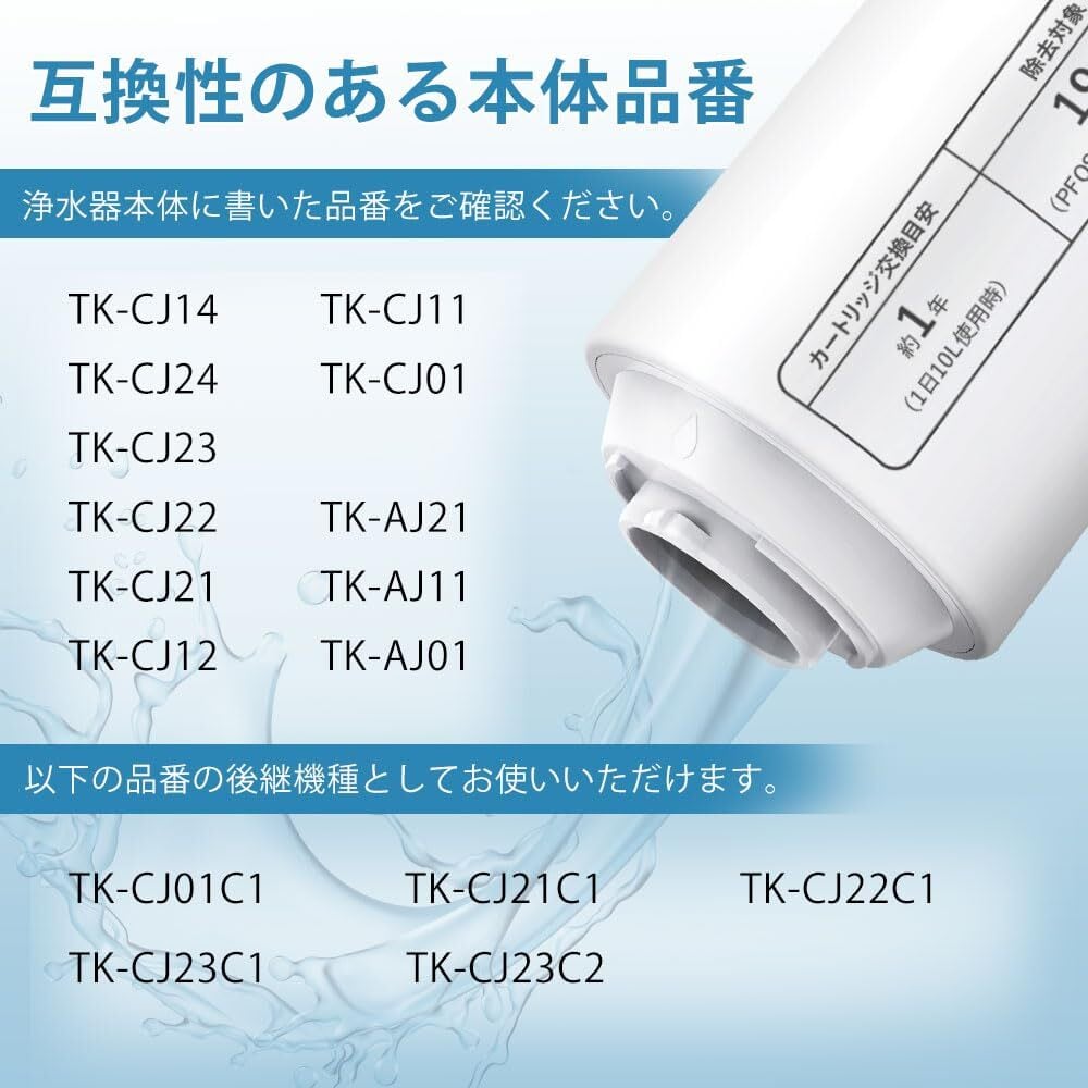 パナソニック用互換品 TK-CJ24C1 浄水器 カートリッジ TK-CJ22C1後継品