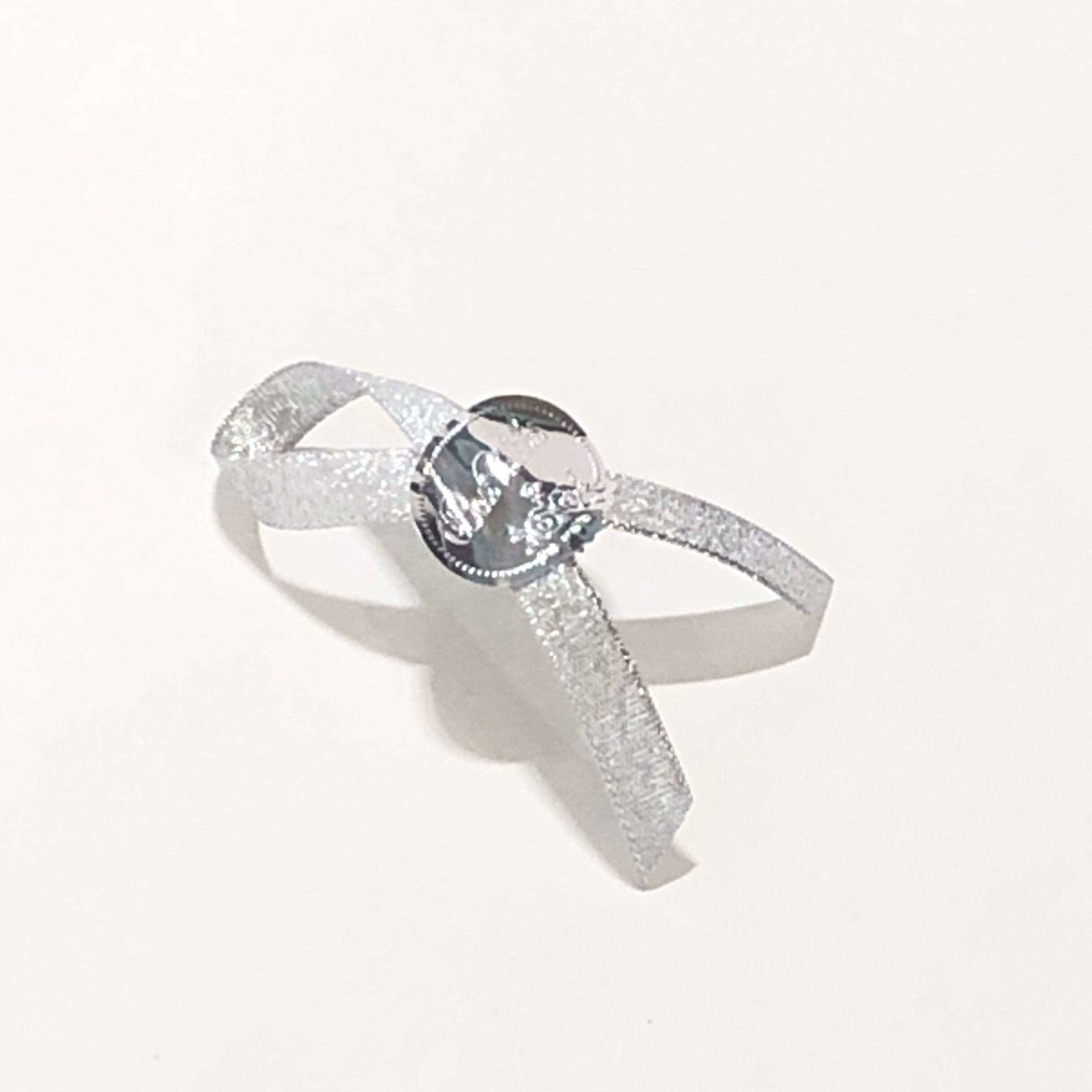 巾着タイプ向けリボンSilver