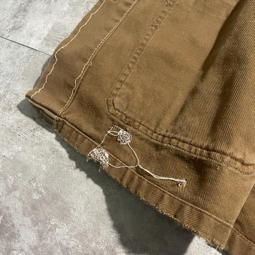 50s LE MINEUR 刺繍タグ ブラウン コットンツイル メタルボタン フレンチワークジャケット 詳細写真6