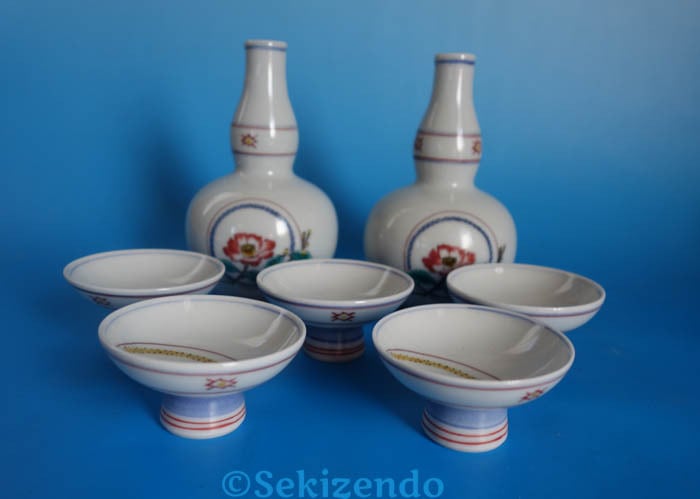 有田焼 飾り皿 染付 山水 大皿 華山窯 木製皿立付 40cm 華山萬右衛門