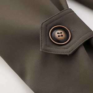 ダブルブレストロングコート 2color W01054