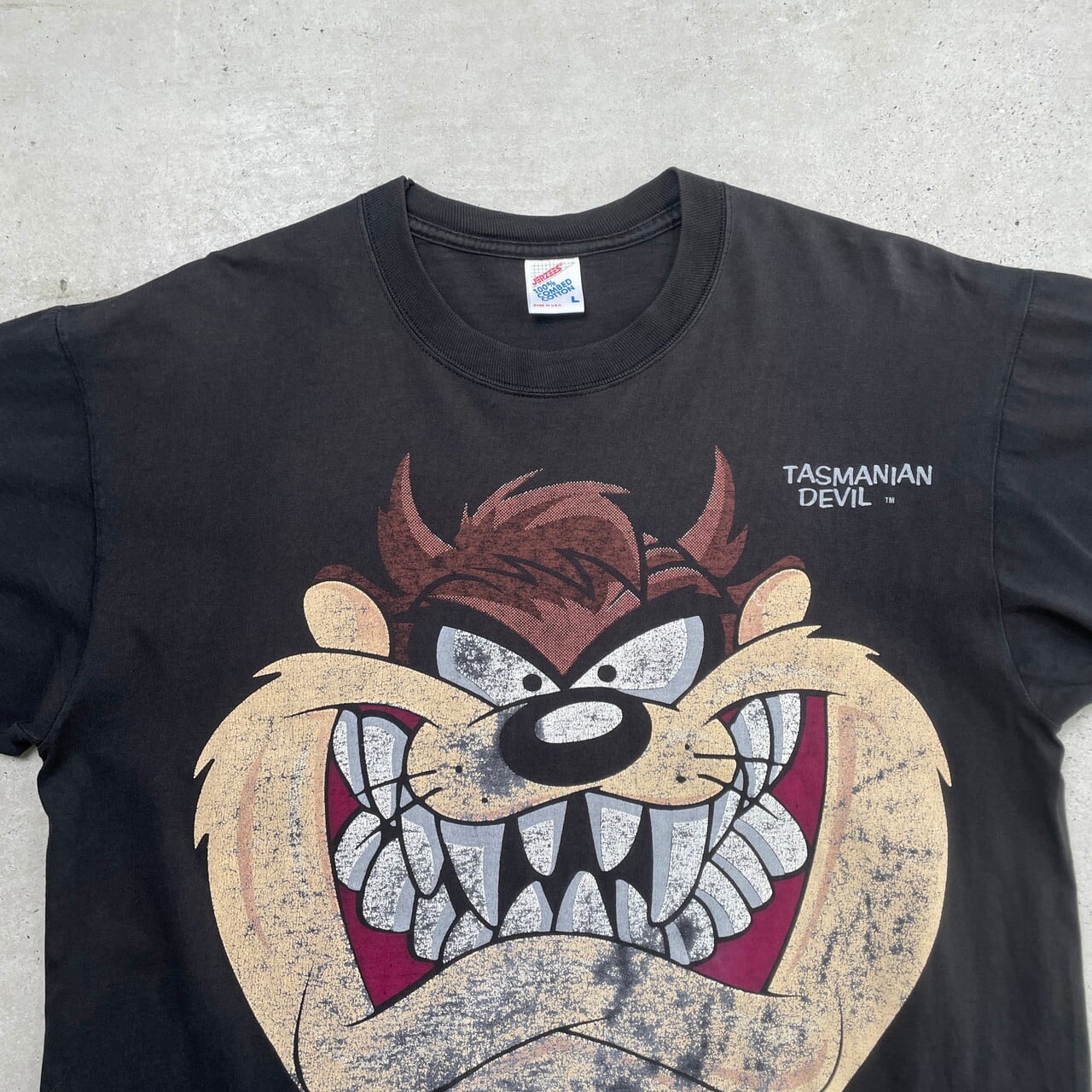 90s TAZ タズ Tシャツ ボロ ダメージ ヴィンテージ ルーニーテューンズ 