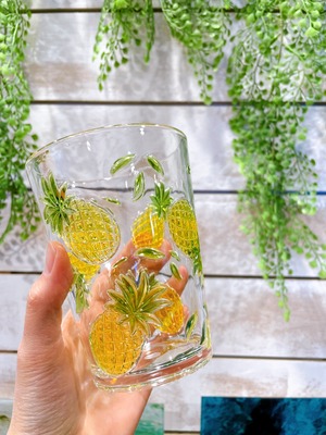 パイナップル柄　タンブラー　