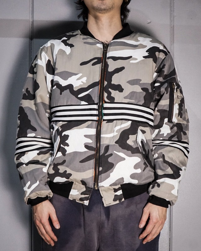 【add(C)vintage】“Original Remake”Line Docking Camoflage Pattern MA-1 Flight Jacket