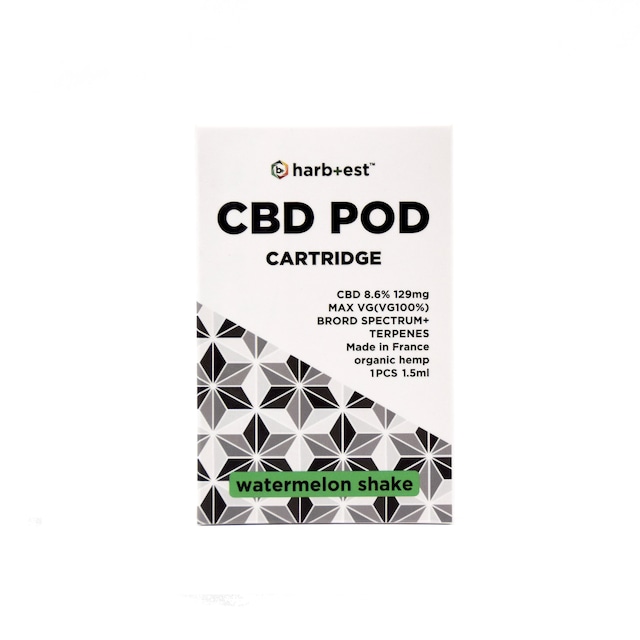 CBD POD カートリッジ 高濃度8.6%【ウォーターメロン シェイク】