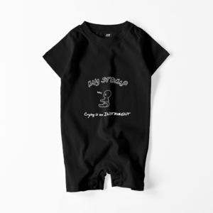 CRYING WAH BABY ROMPERS (BLACK)