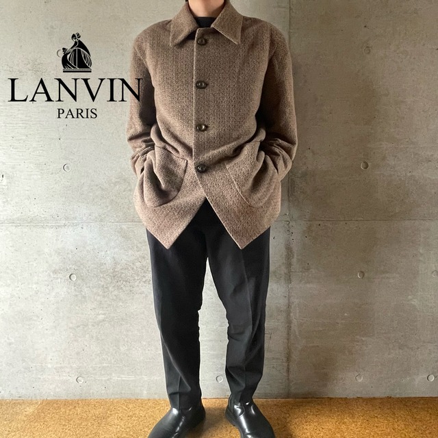 【LANVIN】angora blend wool coat(lsize)0317/tokyo