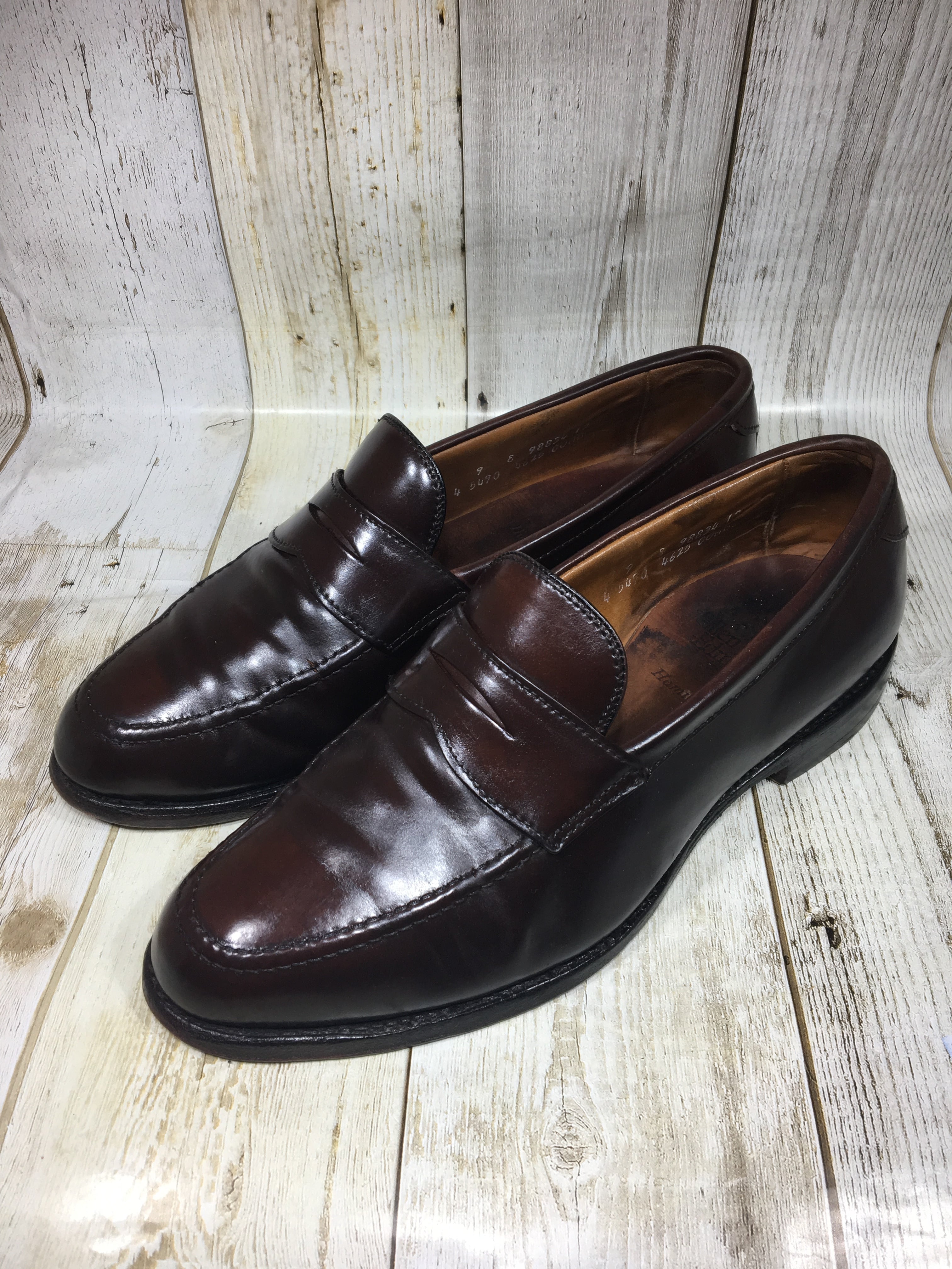 シューキーパー付属しません超希少AllenEdmonds Kenwoodレアコードバンコインローファー9D