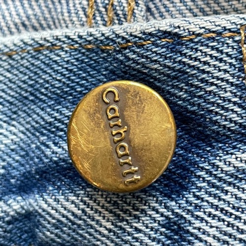 襤褸メキシコ製 デニム ダブルニー Carhartt B73 DST 33×32 詳細写真10