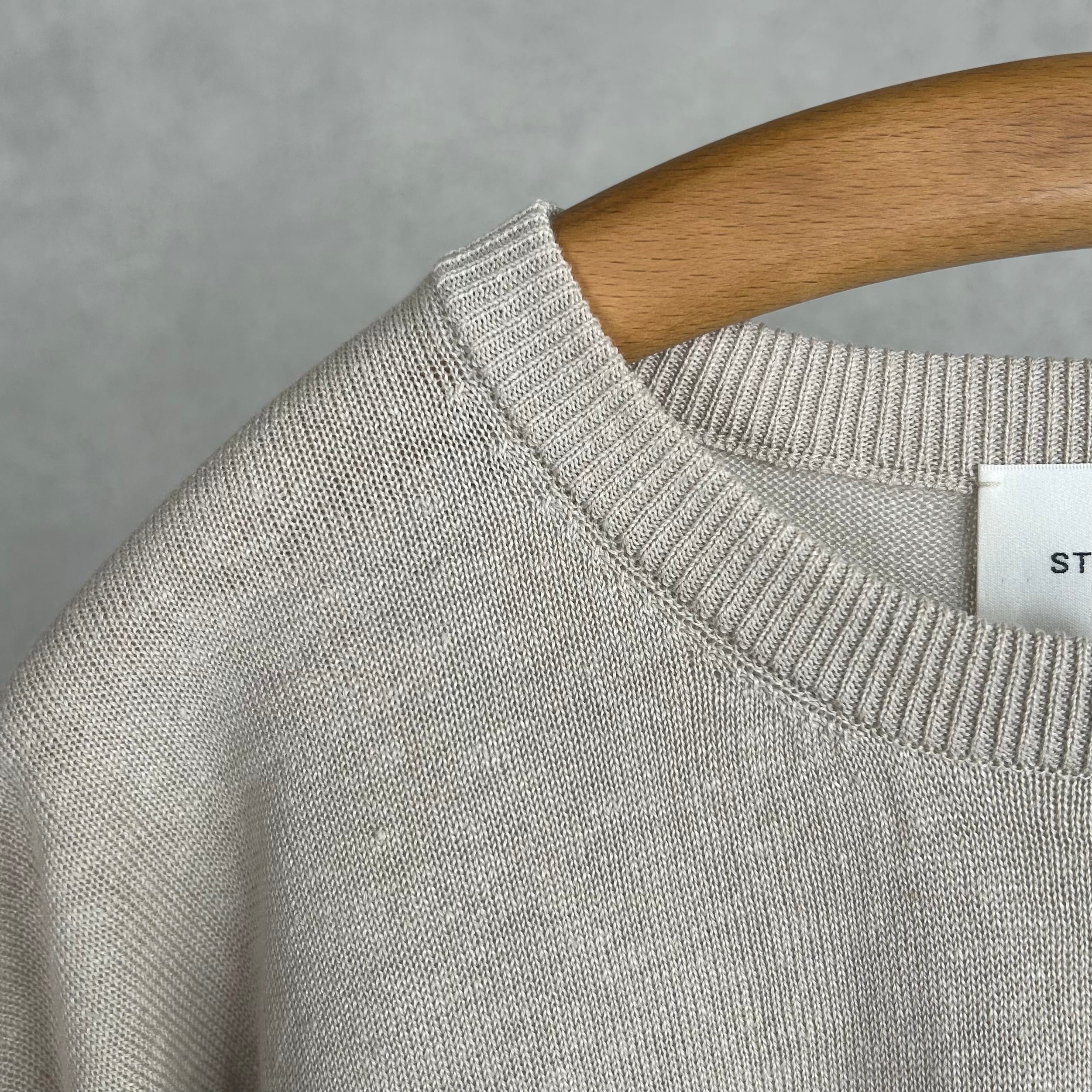 26SS》【STILL BY HAND】LINEN COTTON KNIT TEE スティルバイハンド
