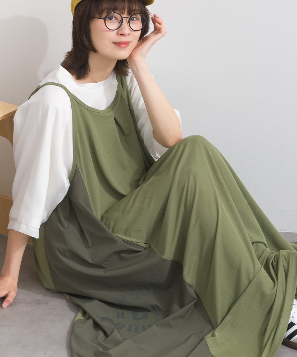 A261039 【接触冷感シリーズ】 プリントキャミワンピース / Cool Touch