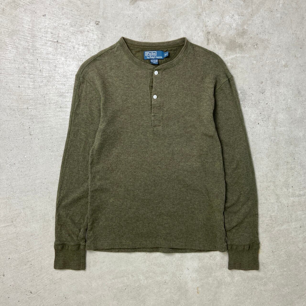 90年代 Polo by Ralph Lauren ヘンリーネック ニットセーター メンズM 