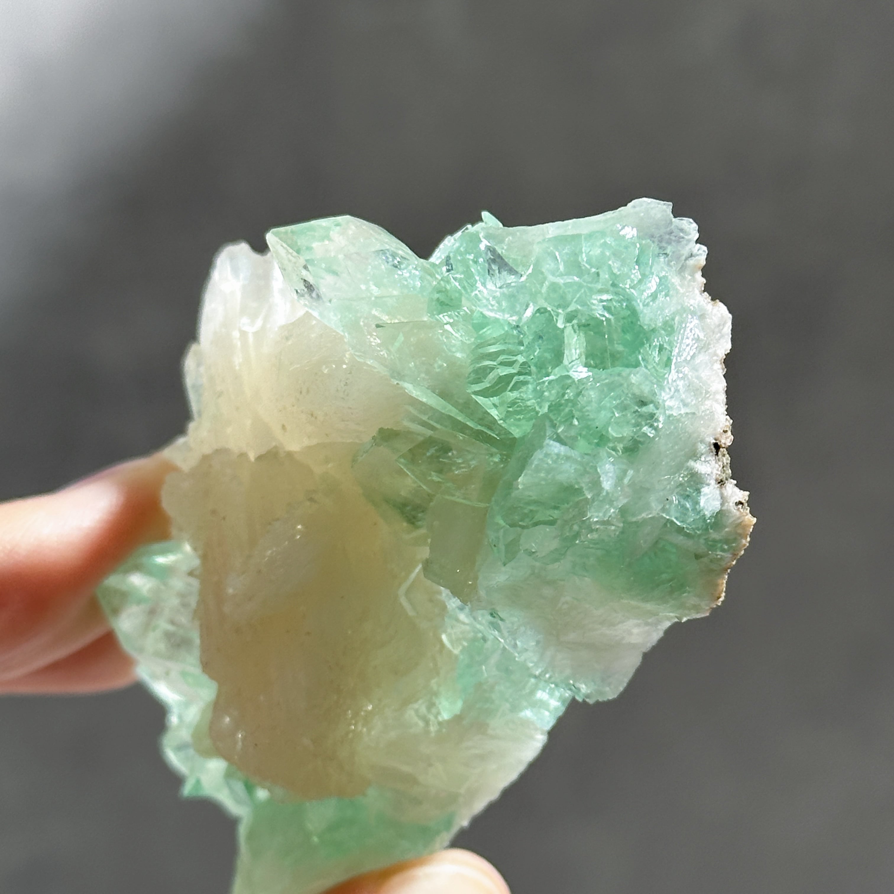 グリーンアポフィライト＆スティルバイト 76◇ Green Apophyllite