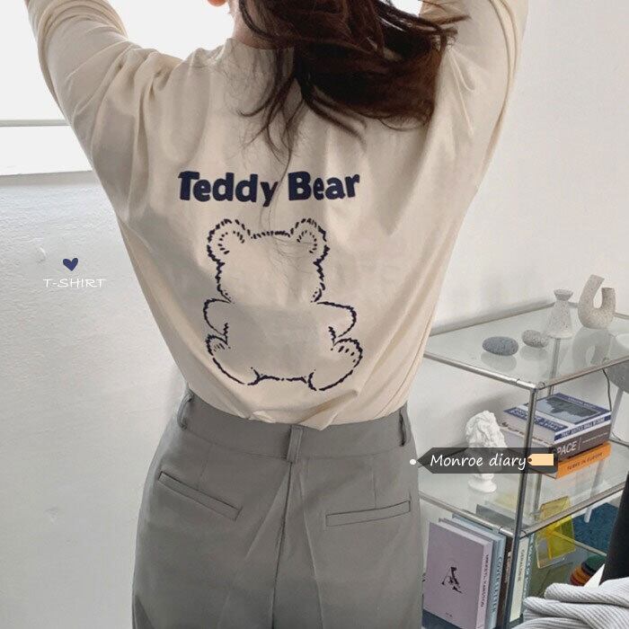 Tシャツ ルーズサマートップス 夏物 モンロー74761058941