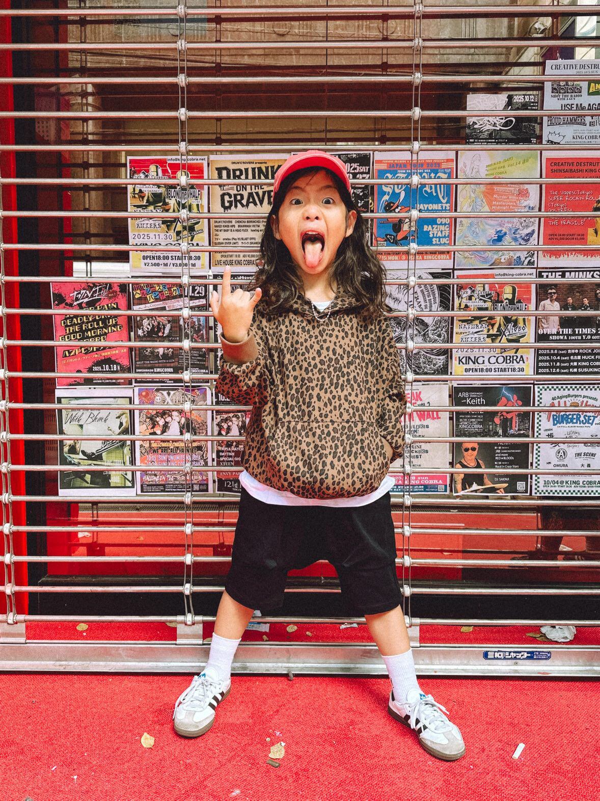 KIDS＆JUNIOR】ヒョウ柄パーカー | MINT