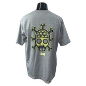 【THREE SKULLS】スケート グラフィック NHS緑タグ Tシャツ L