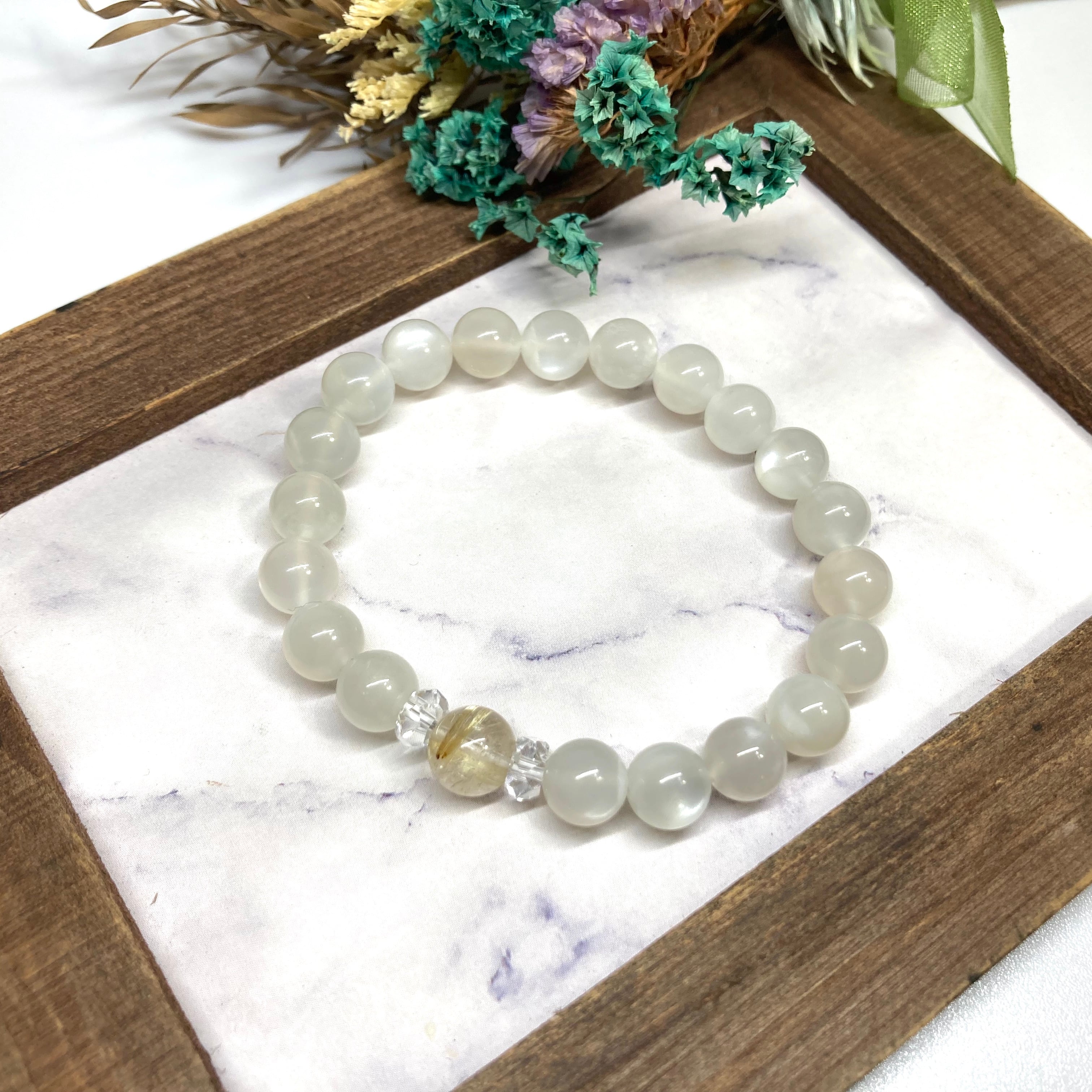 ターコイズ　パワーストーン ブレスレット (ロンデル：シルバー)　10mm メンズ・レディース ターコイズ×ブルータイガーアイ パワーストーン ブレスレット