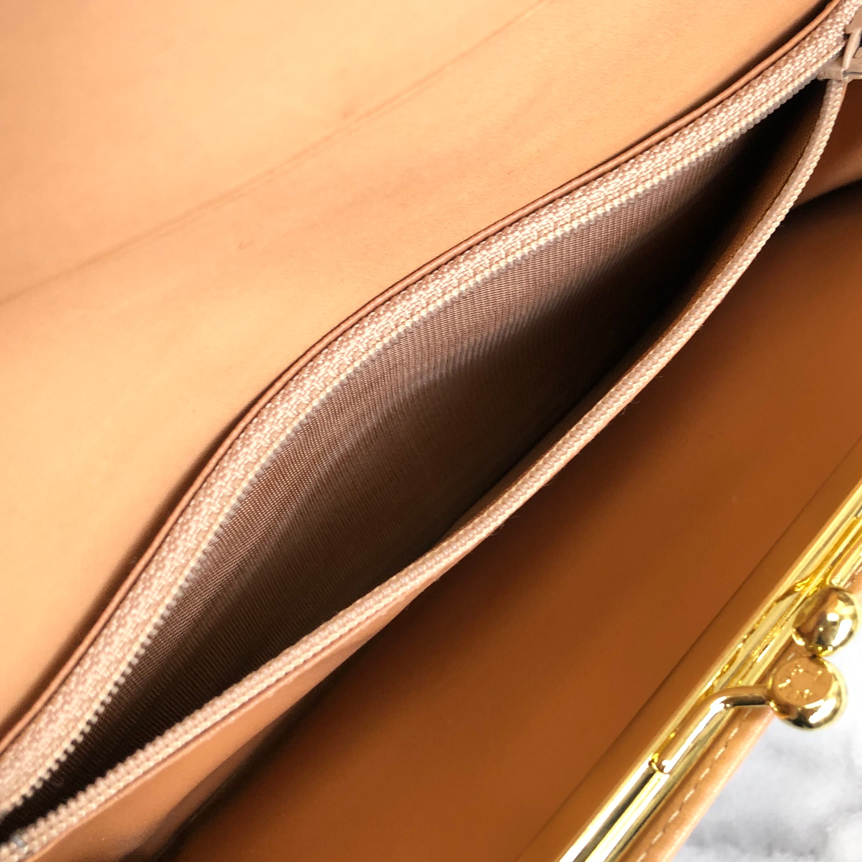 CELINE セリーヌ マカダム ロゴ型押し 長財布 財布 ブラウン vintage
