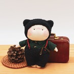 babu-chanコレクション 布ドール バッグチャーム ぬいぐるみ 着せ替え人形 猫耳マスター猫 thumbnail 1