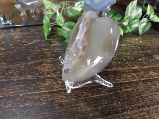 【瑪瑙カービング】　ハート瑪瑙　no.2