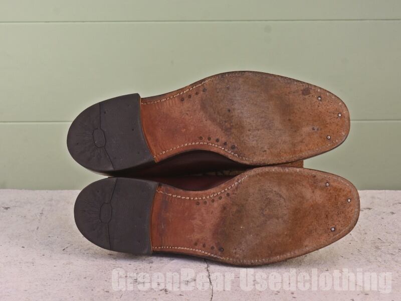 ビンテージ Hartt ビジネスシューズ ストレートチップ 茶 メンズ 27〜27.5cmくらい B386 ビンテージ Hartt ビジネスシューズ ストレートチップ 茶 ブラウン