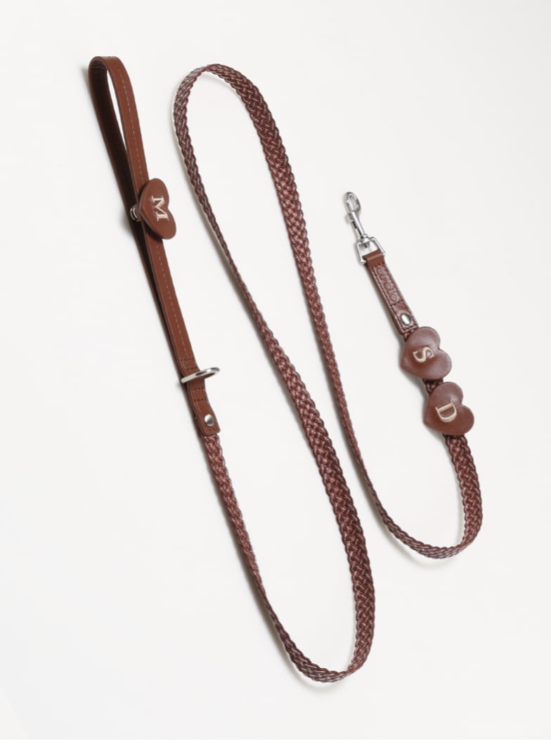 予約【orolo】rolo weaving leash (chocolate)
