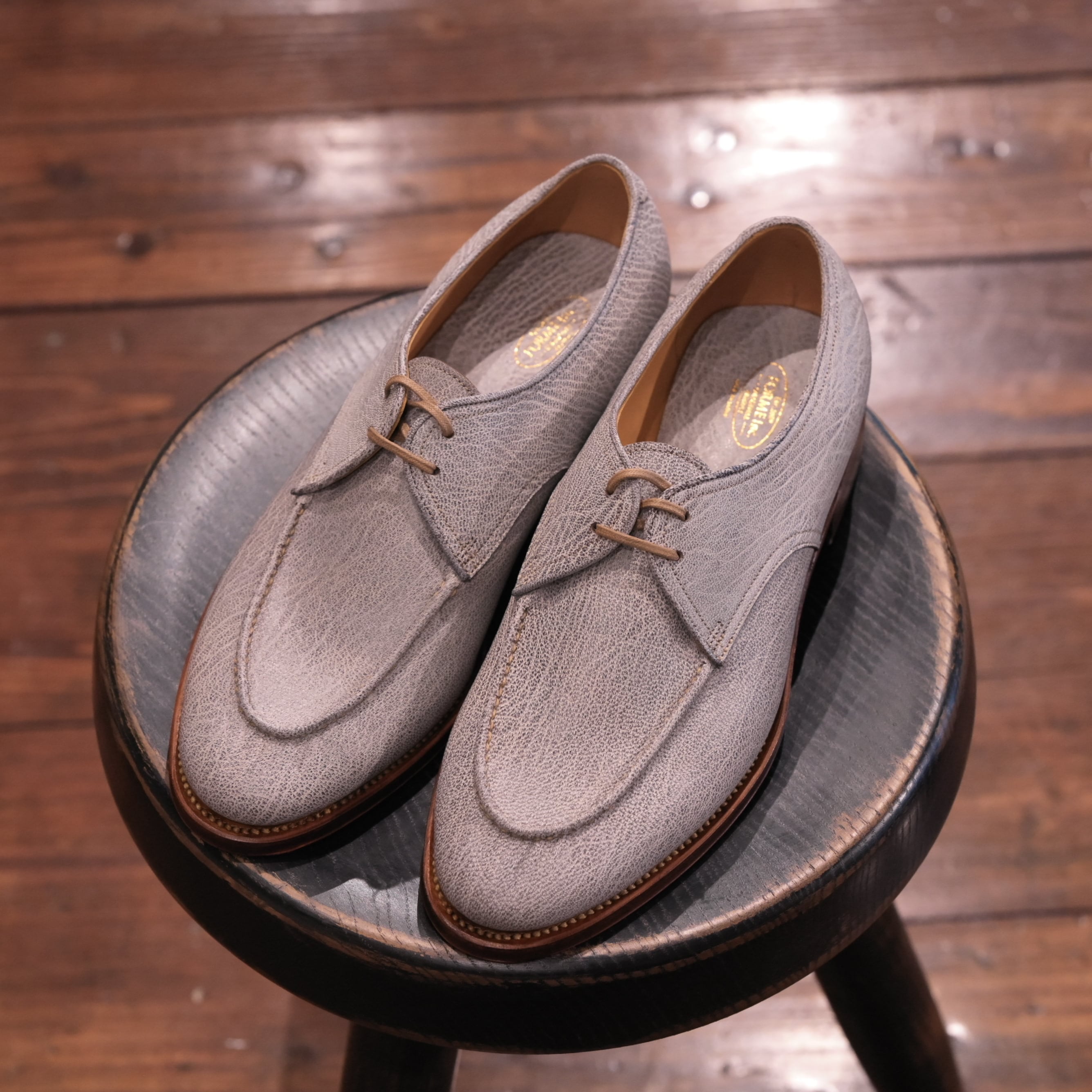 forme(フォルメ) "Low shoes"【Chevre goat】-White-