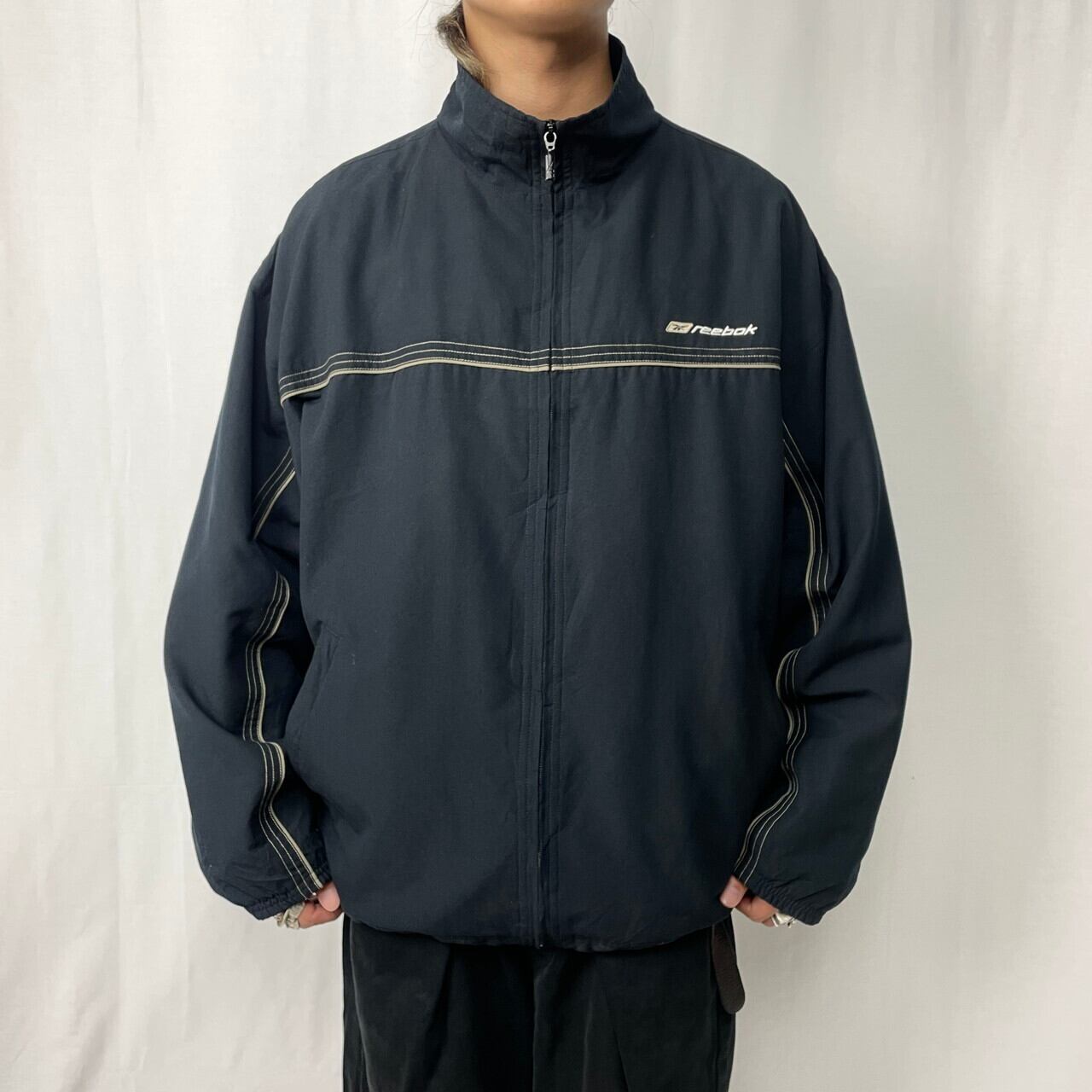 00年代 Reebok リーボック ポリエステル トラックジャケット メンズL