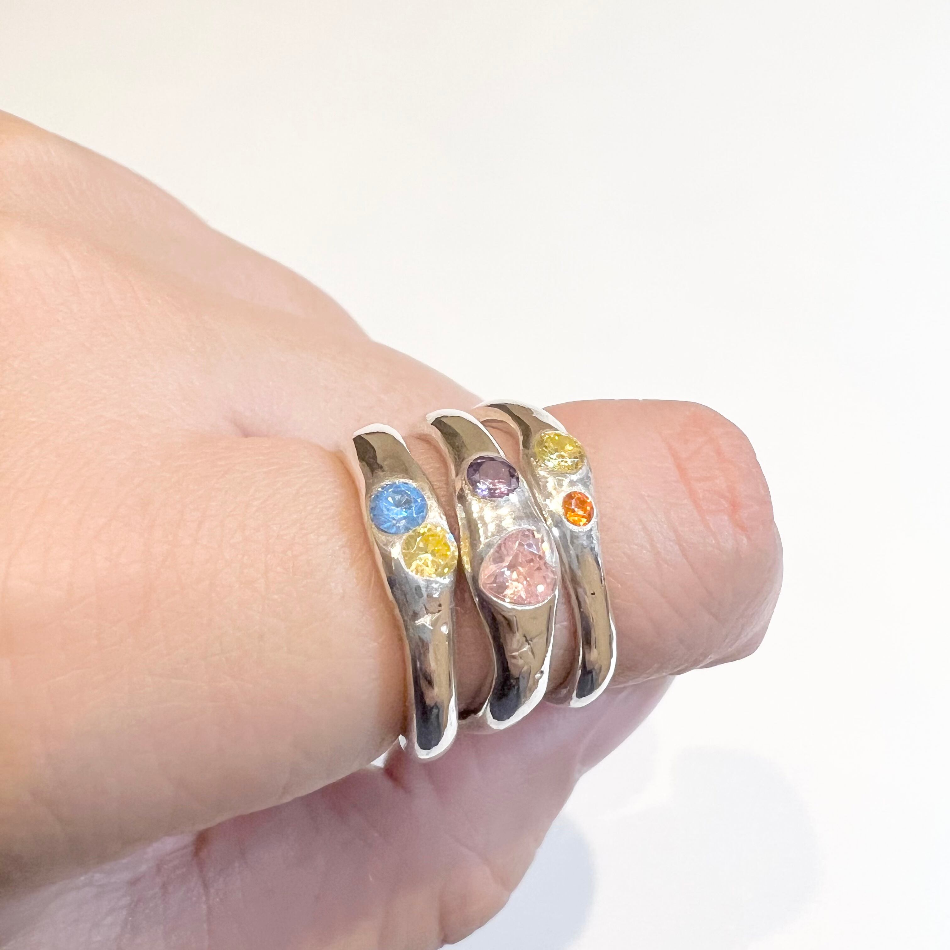 E462 INDEPENDENCE 純銀 シルバー999 指輪 リング 極太