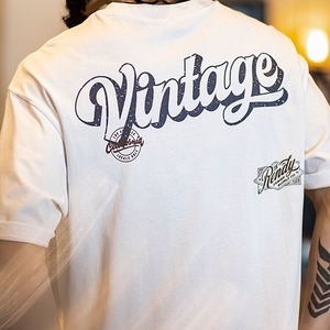 アメリカンカジュアルラウンドネック半袖シャツ 225222