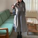 リボンネックフリルヘムAラインワンピ ・79045