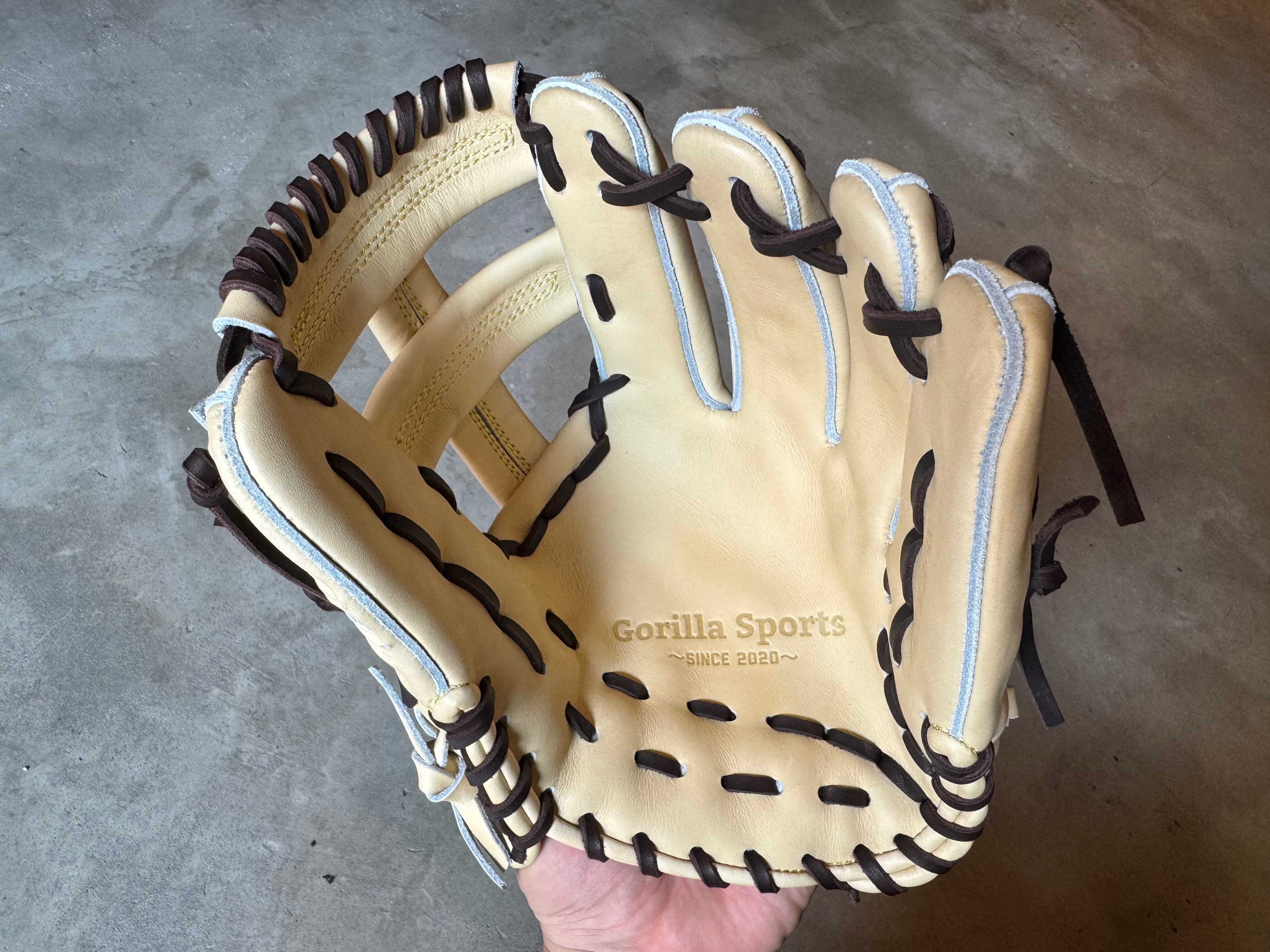 限定モデル【GS】軟式用グローブ 内野手当て挟み型 ゴリラブラック