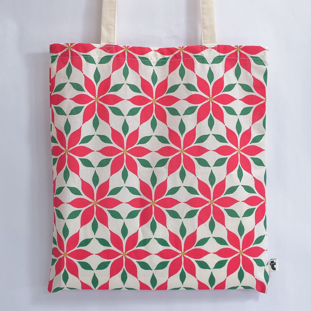 Used FlyingTiger フライングタイガー 花総柄 トートバッグ 北欧