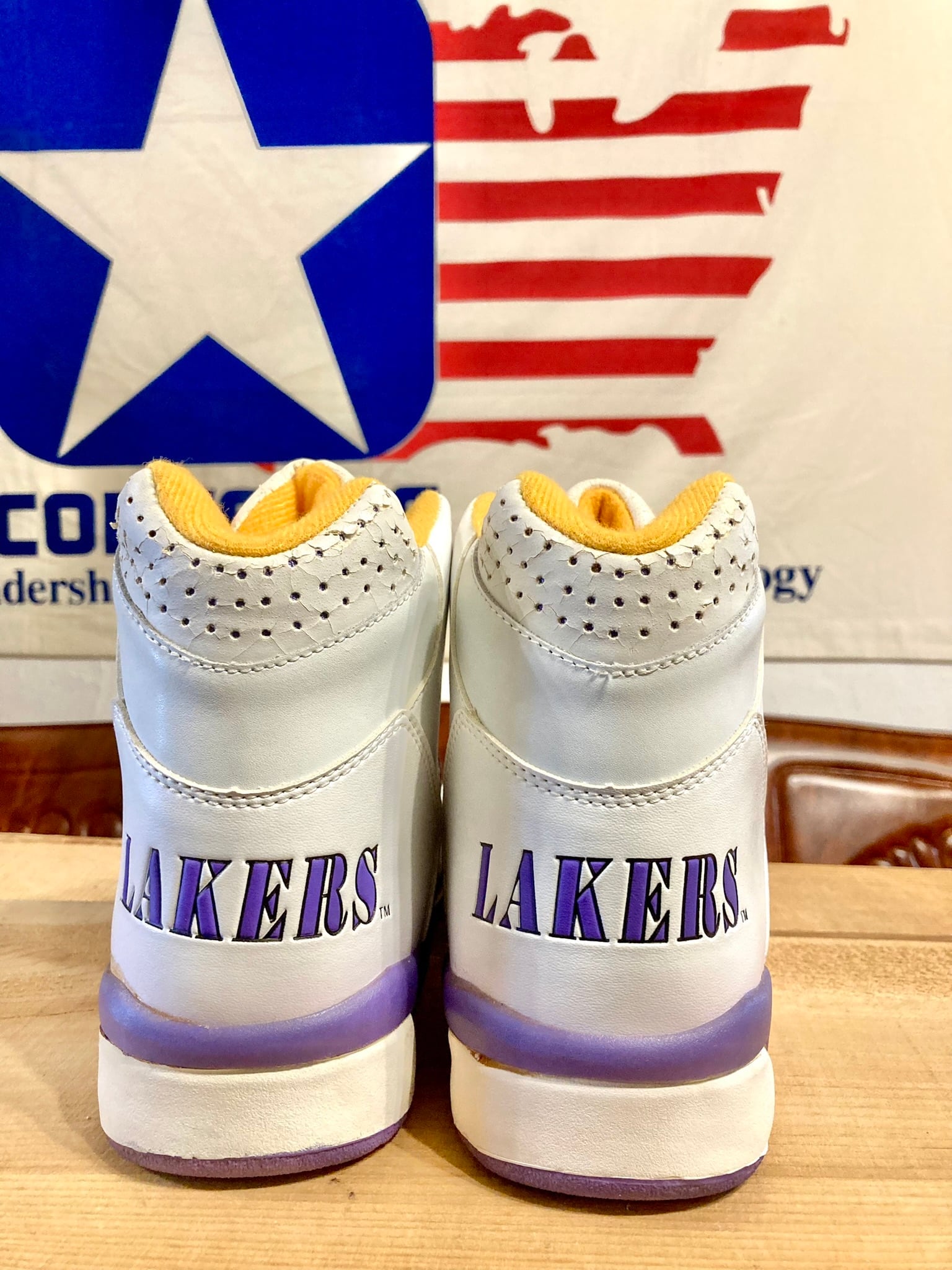 27.5cm新品希少CONVERSE NBA公式 LAKERS 送料込み